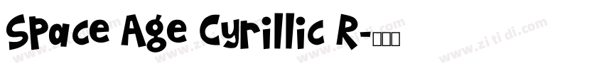 Space Age Cyrillic R字体转换